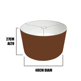PANTALLA DECORATIVA ADOSABLE MARRÓN HUACHA IMPORTADA 27CM ALT X 48CM DMT