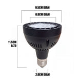 FOCO PAR30 45W LUZ INTERMEDIA MARCA ADS BASE NEGRA