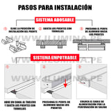 PACK X 10 - PERFIL DE ALUMINIO 2.00MTS ADOSABLE PARA CINTA LED