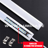 PACK X 10 - PERFIL DE ALUMINIO 3.00MTS EMPOTRABLE PARA CINTA LED