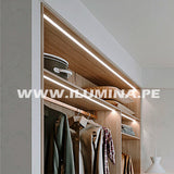 PERFIL DE ALUMINIO PARA EMPOTRAR 3.00 METROS EN MUEBLES DE MELAMINE O EN DRYWALL PARA CINTA LED . ILUMINACION LED PARA CLOSET DE HABITACIONES EN HOTELES.