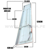 PANEL LED RECTANGULAR 48W 1200X300 4000K LUZ INTERMEDIA