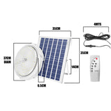 PLAFON LED SOLAR TRICOLOR 48W IP65 + PANEL SOLAR + CONTROL REMOTO TRILUZ 30K 40K 60K