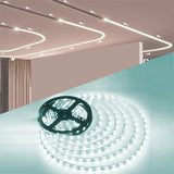 SET COMPLETO - CINTA LED FLEX PIXEL 55W LUZ BLANCA 6000K SMD2835 24 VOLTIOS - 5MTS MARCA ILUMINA + TRANSFORMADOR