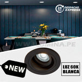 SET COMPLETO - SPOT EMPOTRABLE RECESADO ELIANA CON DICROICO LED 6W LUZ BLANCA 6000K