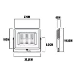 REFLECTOR PROFESSIONAL SÚPER SLIM LED SMD 100W LUZ BLANCA 6500K