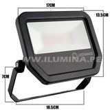 REFLECTOR LED 30W OSRAM LEDVANCE NEGRO LUZ BLANCA 5000K