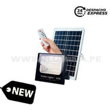 REFLECTOR LED 60W + PANEL SOLAR LUZ CÁLIDA 3000K + CONTROL REMOTO