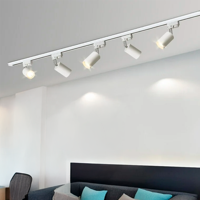 RIEL DE ALUMINIO PROFESIONAL 1.00 METROS BLANCO - PESADO ADS