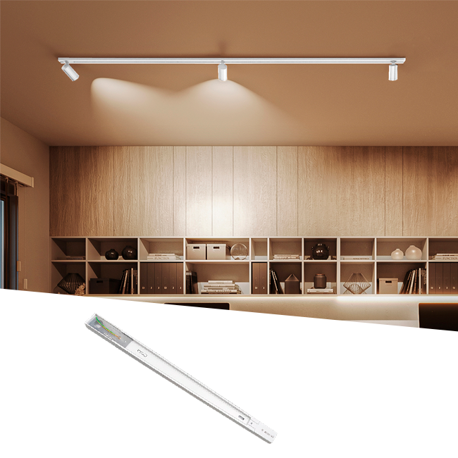 RIEL DE ALUMINIO PROFESIONAL 2.00 METROS BLANCO - PESADO ADS