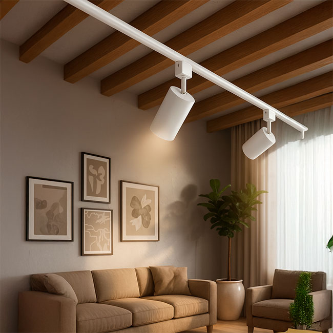 RIEL DE ALUMINIO PROFESIONAL 2.00 METROS BLANCO - PESADO NVR