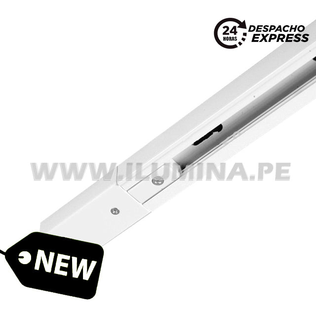 RIEL DE ALUMINIO PROFESIONAL 1.00 METROS BLANCO - PESADO