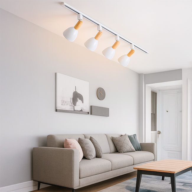 RIEL DE ALUMINIO PROFESIONAL 2.00 METROS BLANCO - PESADO NVR