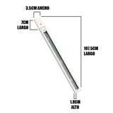 RIEL DE ALUMINIO PROFESIONAL 2.00 METROS BLANCO - PESADO NVR