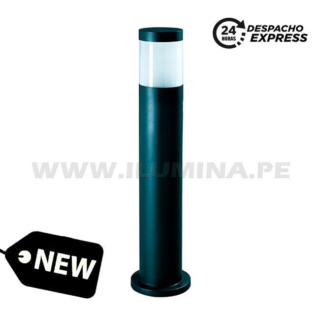 LÁMPARA DE EXTERIOR BOLARDO TUBE - 45CM ALT +FOCO LED