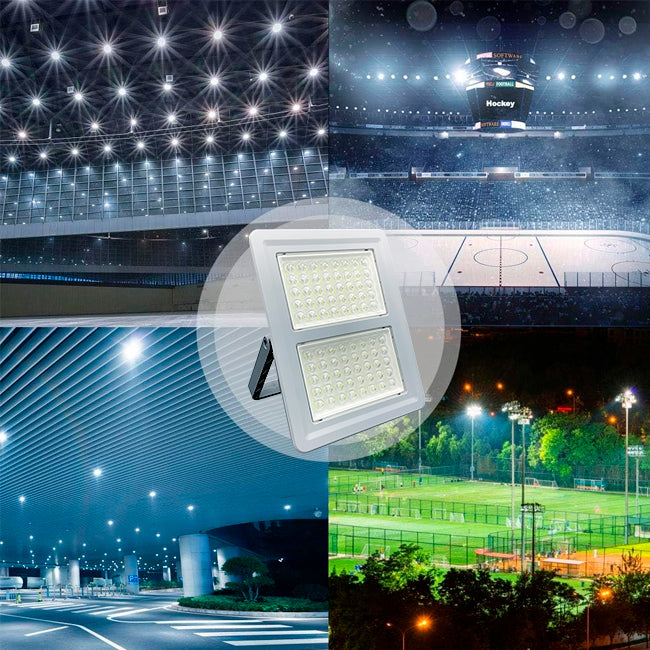 REFLECTOR SOLAR LED 1000W PORTÁTIL RECARGABLE LUZ BLANCA