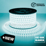 ROLLO DE CINTA LED 220 VOLTIOS X100 METROS LUZ BLANCA 6000K ILUMINA