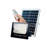 REFLECTOR LED 200W LUZ CÁLIDA + PANEL SOLAR + CONTROL REMOTO