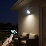 REFLECTOR LED 60W LUZ BLANCA + PANEL SOLAR + CONTROL REMOTO