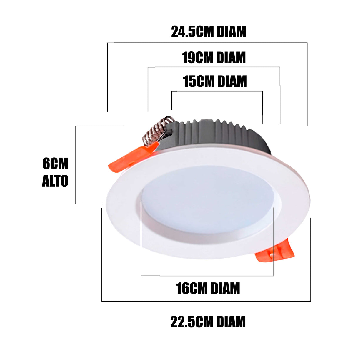 SPOT DOWNLIGHT LED 35W EMPOTRABLE 4000K LUZ INTERMEDIA