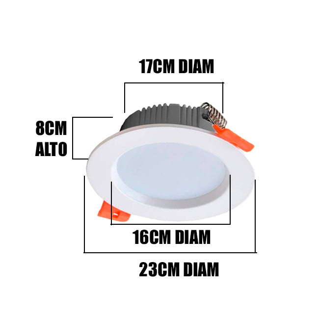 SPOT DOWNLIGHT LED 50W EMPOTRABLE 6500K LUZ BLANCA