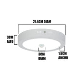 PANEL LED CIRCULAR 18W ADOSABLE CON SENSOR DE MOVIMIENTO LUZ BLANCA 6000K - ILUMINA