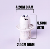 SOCKET IMPORTADO PARA LÁMPARA E14 BLANCO