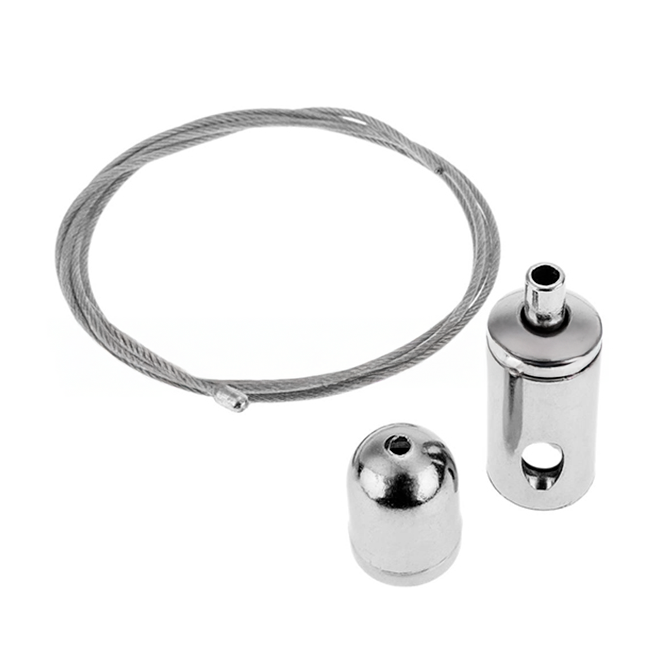 SET X 04 ACCESORIOS CABLE ACERADO PARA LÁMPARAS COLGANTES ECOLAMPS