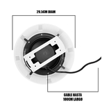 SPOT SUMERGIBLE LED 45W ACUÁTICO PARA PISCINAS LUZ BLANCA 6500K - 12 VOLTIOS