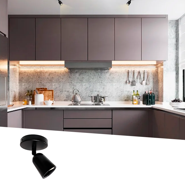 SPOT ADOSABLE ANNIA BLACK GU10 ADS