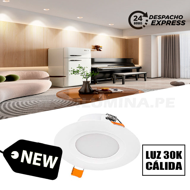 LAMPARA EMPOTRABLE PARA CAJA OCTOGONAL. SPOT EMPOTRABLE PARA CAJA OCTOGONAL DE FACIL INSTALACION. VENTA Y DISTRIBUCION DE SPOT LED INTEGRADO DE ALTA POTENCIA PARA EMPOTRAR AL TECHO EN DEPARTAMENTOS MODERNOS.