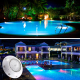SPOT SUMERGIBLE LED 45W ACUÁTICO PARA PISCINAS RGB - 12 VOLTIOS + CONTROL REMOTO