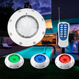 SPOT SUMERGIBLE LED 45W ACUÁTICO PARA PISCINAS RGB - 12 VOLTIOS + CONTROL REMOTO