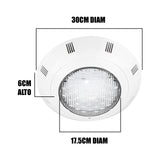 SPOT SUMERGIBLE LED 45W ACUÁTICO PARA PISCINAS RGB - 12 VOLTIOS + CONTROL REMOTO