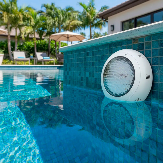 SPOT SUMERGIBLE LED 45W ACUÁTICO PARA PISCINAS LUZ BLANCA 6500K - 12 VOLTIOS