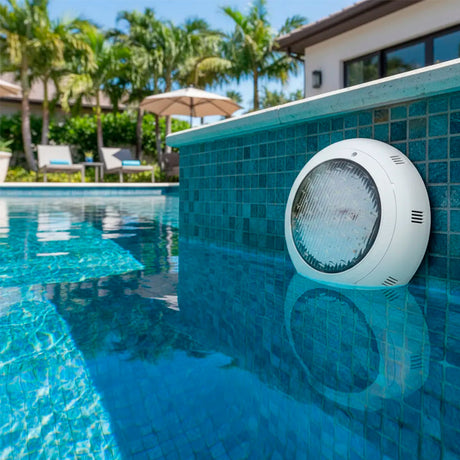 SPOT SUMERGIBLE LED 45W ACUÁTICO PARA PISCINAS RGB - 12 VOLTIOS + CONTROL REMOTO