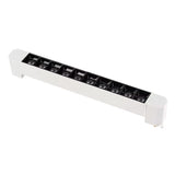 SPOT LED GRILLA WHITE PARA RIEL 20W 10LEDS  LUZ CÁLIDA