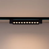 SPOT LED GRILLA BLACK PARA RIEL 20W 10LEDS LUZ CÁLIDA