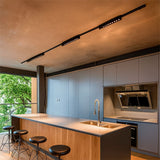 SPOT LED GRILLA BLACK PARA RIEL 30W 15LEDS LUZ CÁLIDA