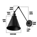 LÁMPARA DE PARED BLACK MARCELA