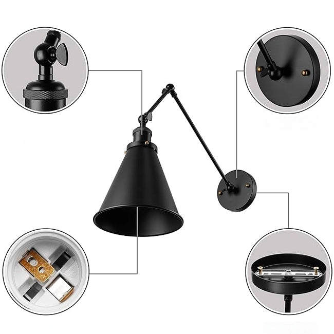 LÁMPARA DE PARED BLACK MARCELA