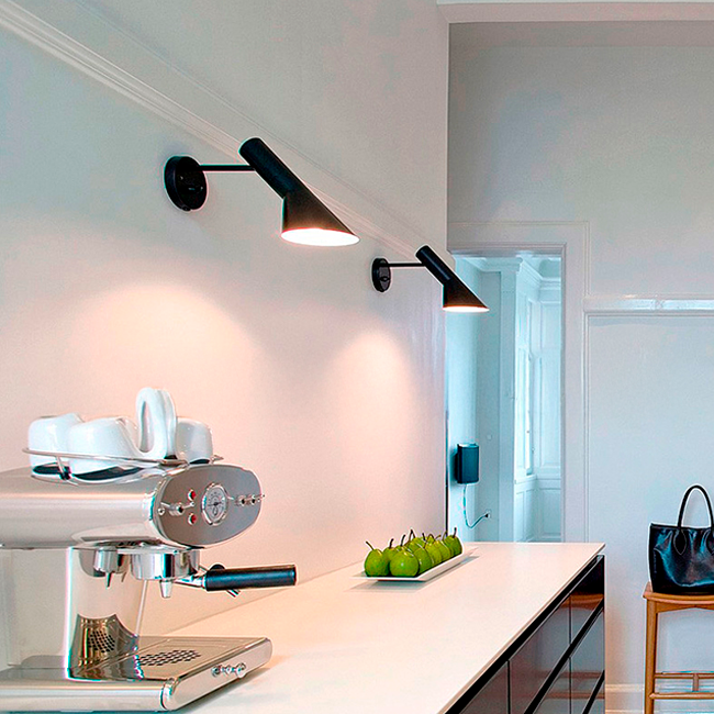 LÁMPARA DE PARED INTERIOR ARNEL BLACK