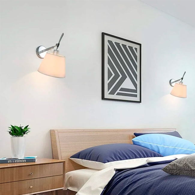 LÁMPARA DE PARED INTERIOR DALLAS SILVER AND GRAY