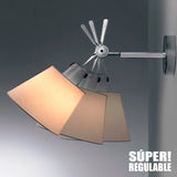 LÁMPARA DE PARED INTERIOR DALLAS SILVER AND GRAY