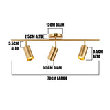 LÁMPARA DE TECHO BARCELONA GOLD LED - SIN FOCO