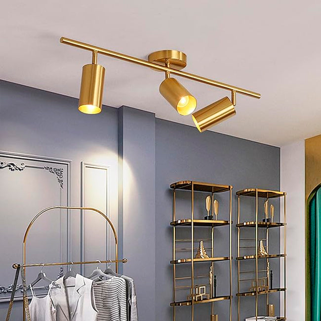 LÁMPARA DE TECHO BARCELONA GOLD LED - SIN FOCO