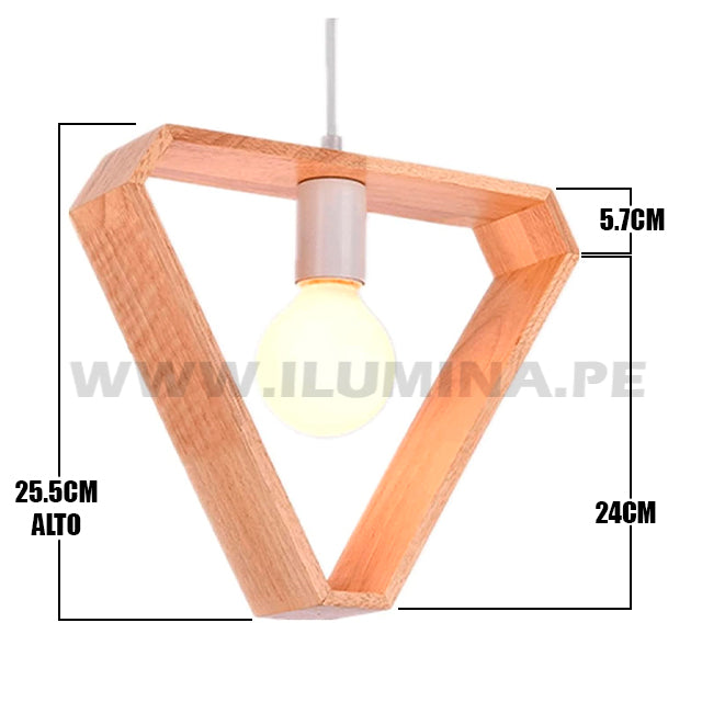 LÁMPARA COLGANTE ST-D1885-3 TRIÁNGULO