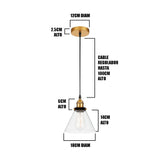 LÁMPARA COLGANTE MILANO LUX GOLD