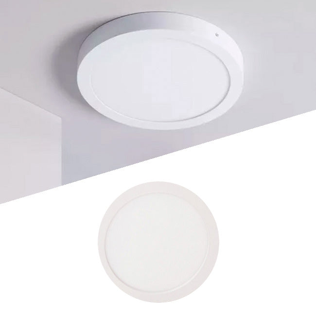 PANEL BLANCO LED CIRCULAR 18W ADOSABLE SIMPLE LUZ INTERMEDIA 4000K - ILUMINA