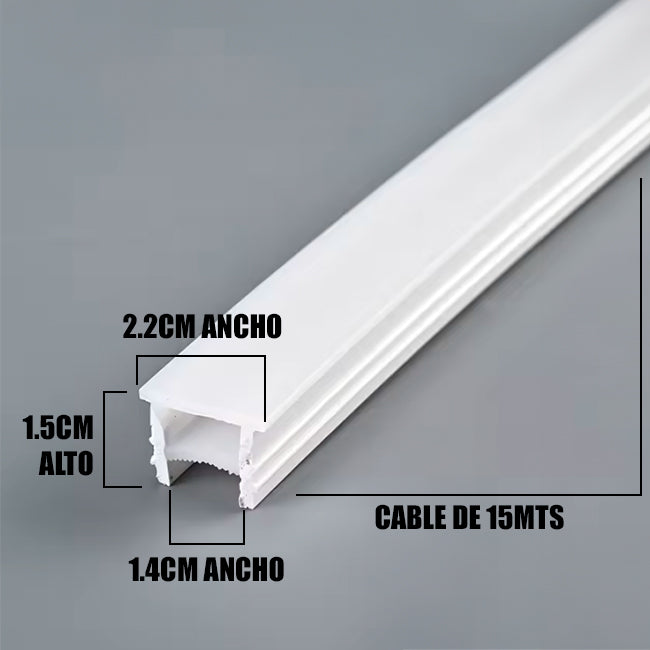 Tubo de Silicona Flex Empotrable 15MM x METROS